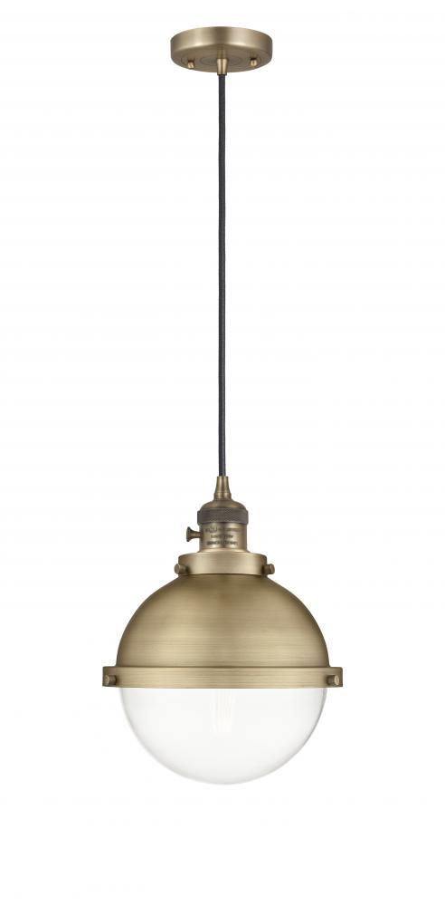 Hampden - 1 Light - 9 inch - Brushed Brass - Cord hung - Mini Pendant