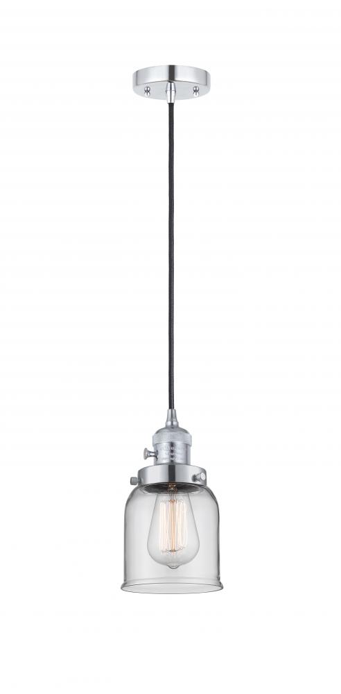 Bell - 1 Light - 5 inch - Polished Chrome - Cord hung - Mini Pendant