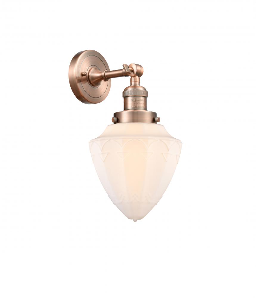 Bullet - 1 Light - 7 inch - Antique Copper - Adjustable Sconce