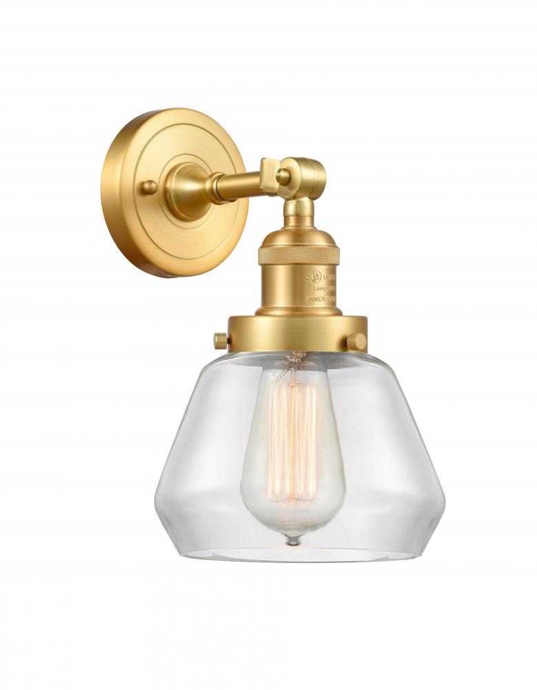 Fulton - 1 Light - 7 inch - Satin Gold - Sconce