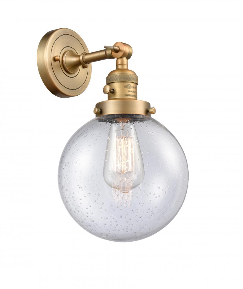 Beacon - 1 Light - 8 inch - Brushed Brass - Sconce