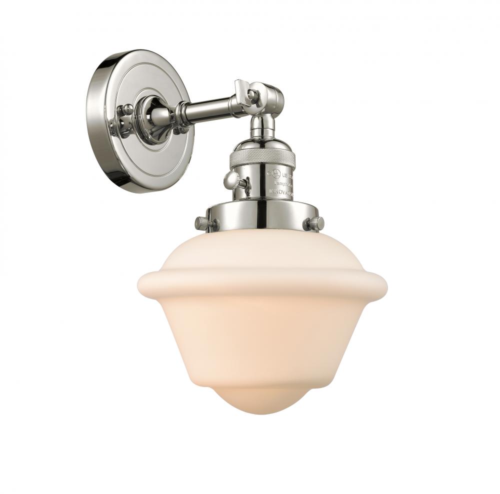 Oxford - 1 Light - 8 inch - Polished Nickel - Sconce