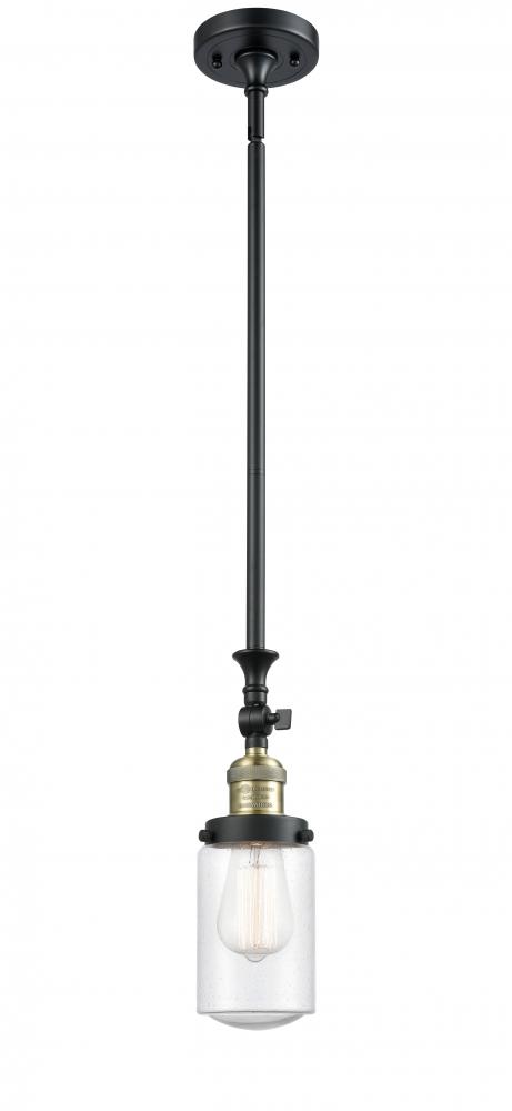 Dover - 1 Light - 5 inch - Black Antique Brass - Stem Hung - Mini Pendant