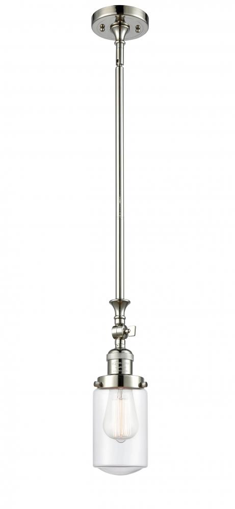 Dover - 1 Light - 5 inch - Polished Nickel - Stem Hung - Mini Pendant