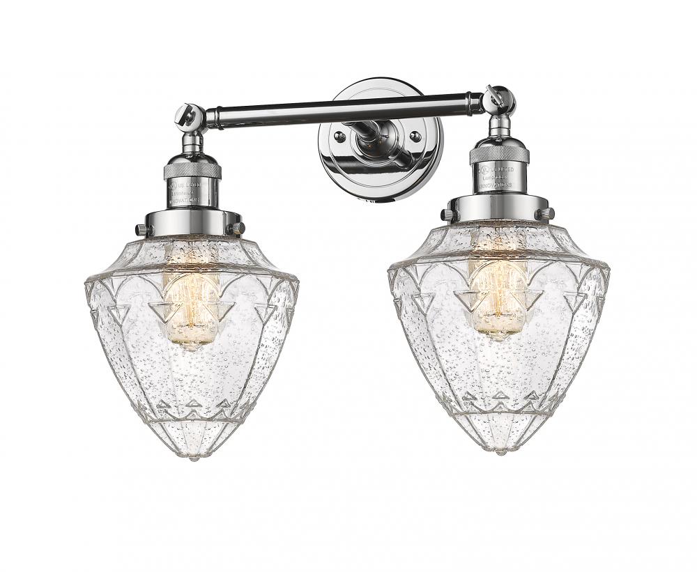 Bullet - 2 Light - 18 inch - Polished Chrome - Adjustable Bath Vanity Light