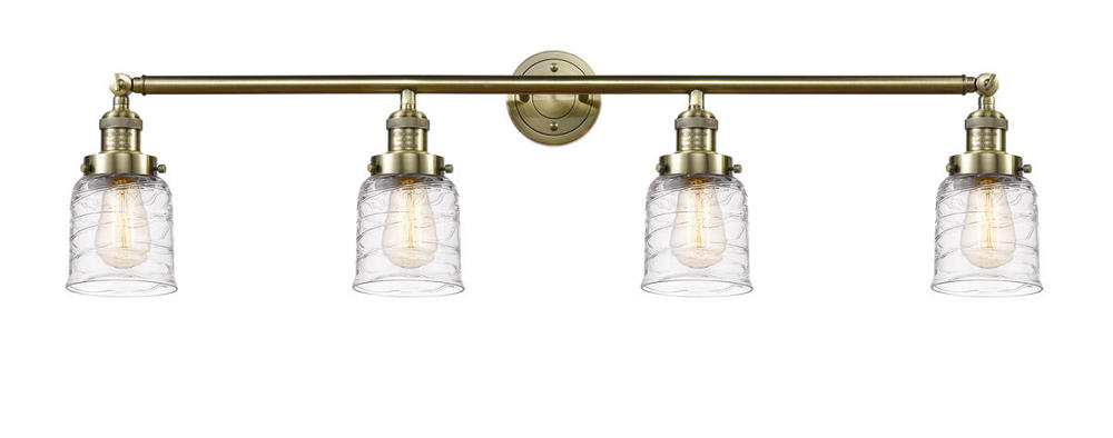 Bell - 4 Light - 42 inch - Antique Brass - Bath Vanity Light