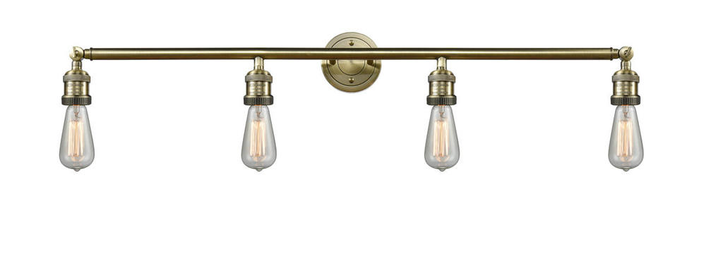 Bare Bulb - 4 Light - 42 inch - Antique Brass - Bath Vanity Light