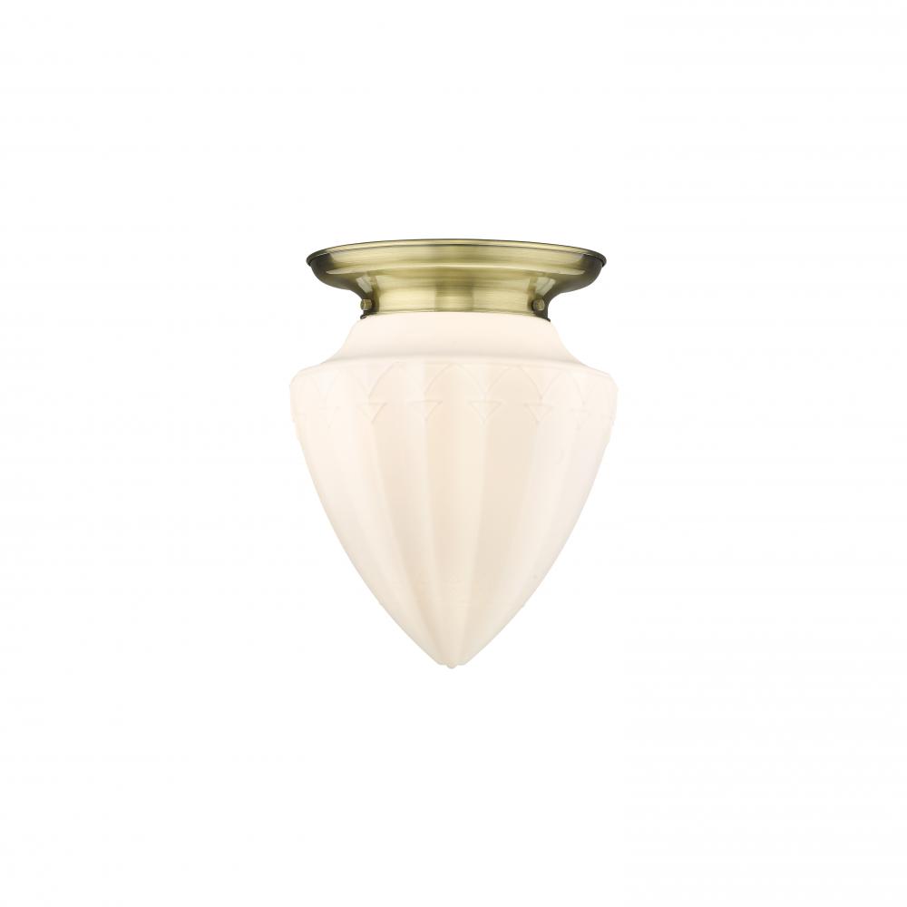 Beacon - 1 Light - 14 inch - Antique Brass - Flush Mount