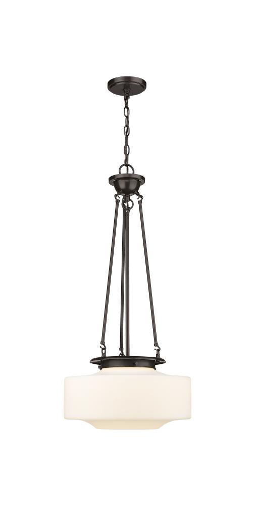 Bridgeton - 1 Light - 16 inch - Oil Rubbed Bronze - Chain Hung - Pendant