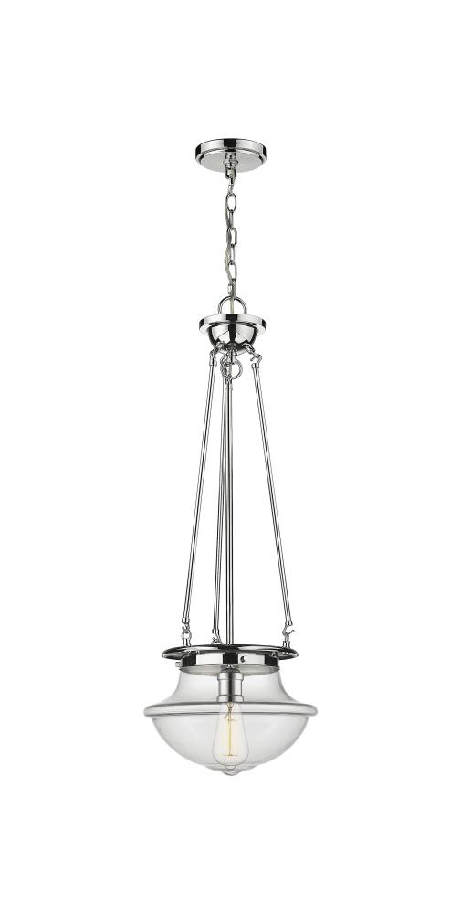 Oxford - 1 Light - 12 inch - Polished Chrome - Pendant