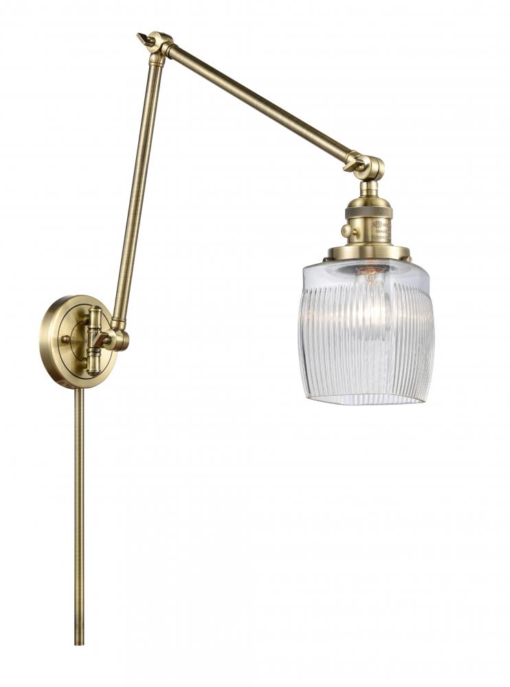 Colton - 1 Light - 8 inch - Antique Brass - Swing Arm