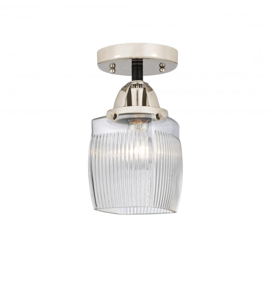 Colton - 1 Light - 6 inch - Black Polished Nickel - Semi-Flush Mount