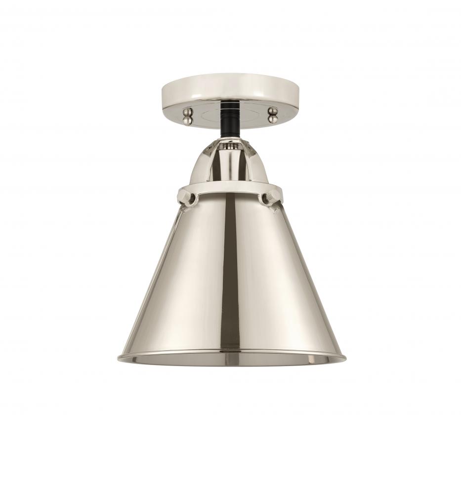 Appalachian - 1 Light - 8 inch - Black Polished Nickel - Semi-Flush Mount