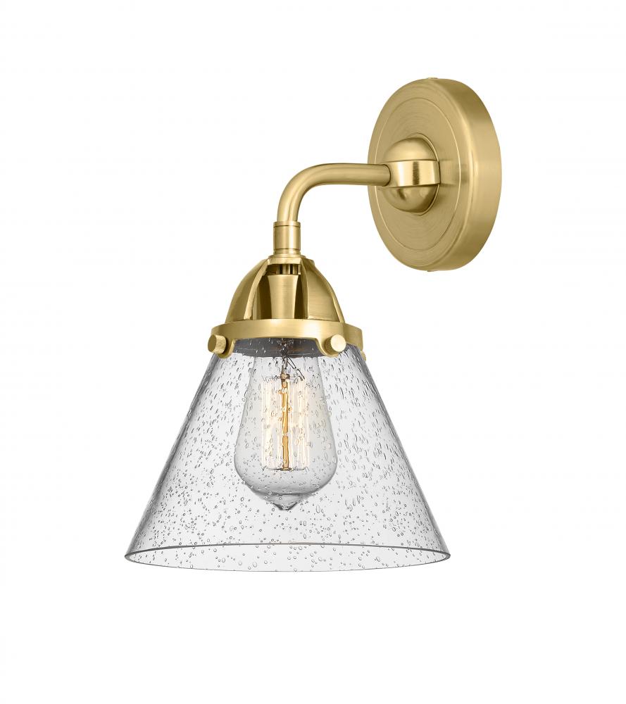 Cone - 1 Light - 8 inch - Satin Gold - Sconce