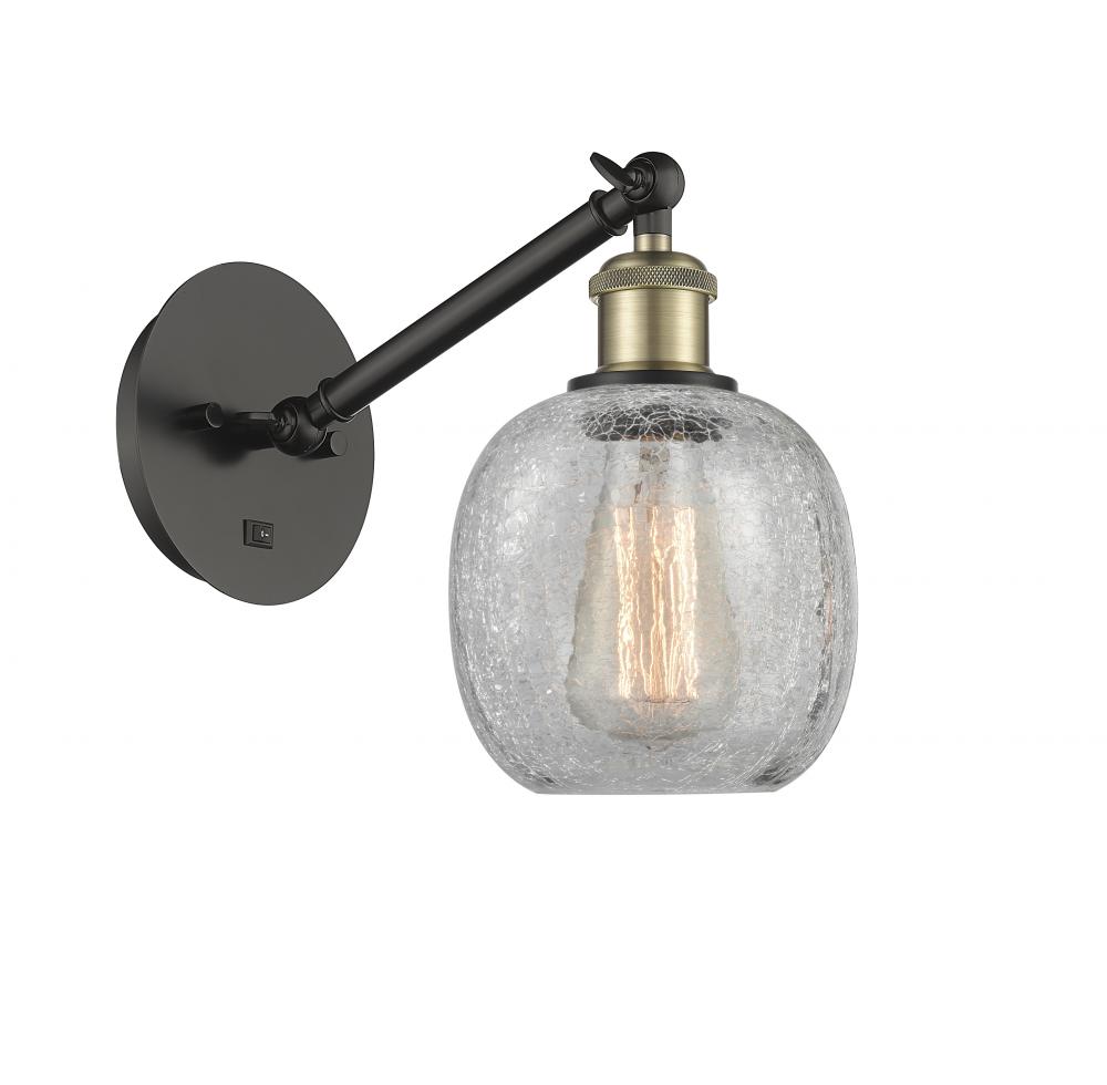 Belfast - 1 Light - 6 inch - Black Antique Brass - Adjustable Sconce
