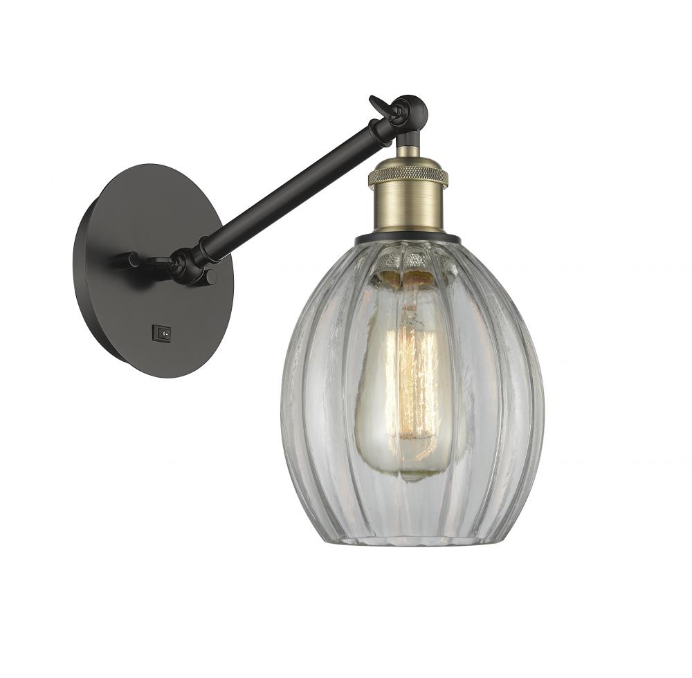 Eaton - 1 Light - 6 inch - Black Antique Brass - Adjustable Sconce