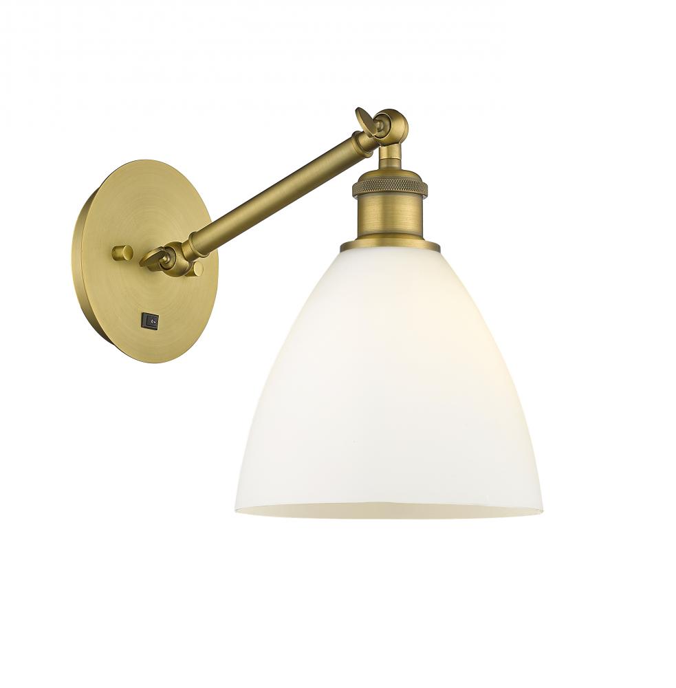 Bristol - 1 Light - 8 inch - Brushed Brass - Adjustable Sconce