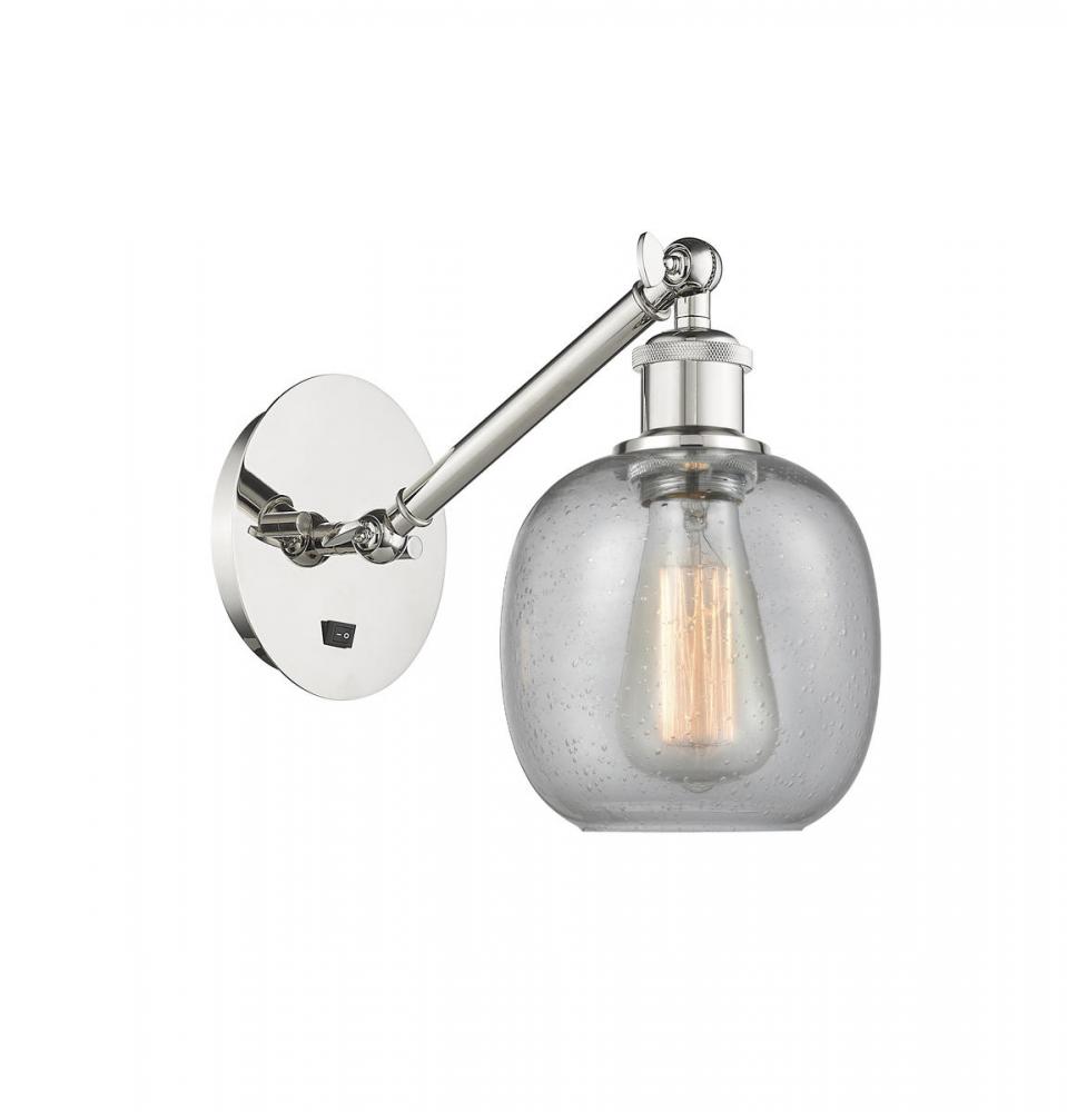 Belfast - 1 Light - 6 inch - Polished Nickel - Adjustable Sconce