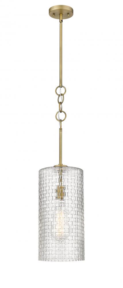 Wexford - 1 Light - 8 inch - Brushed Brass - Cord hung - Mini Pendant