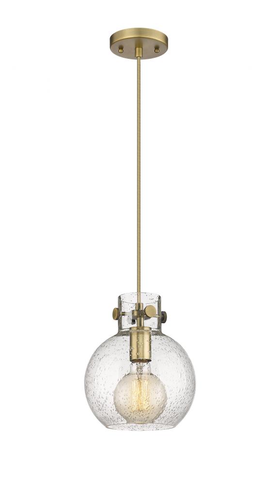 Newton Sphere - 1 Light - 8 inch - Brushed Brass - Cord hung - Mini Pendant