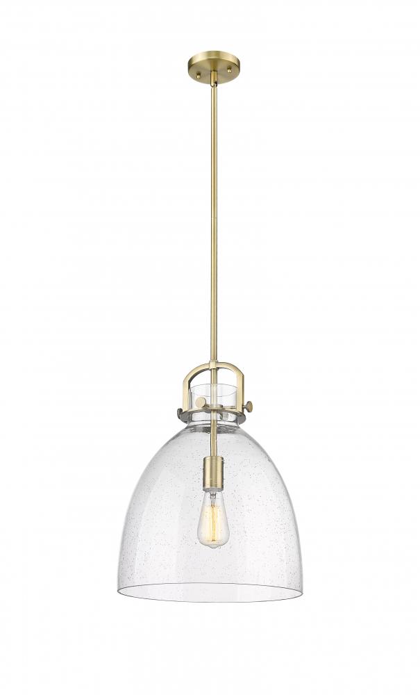 Newton Bell - 1 Light - 14 inch - Brushed Brass - Pendant