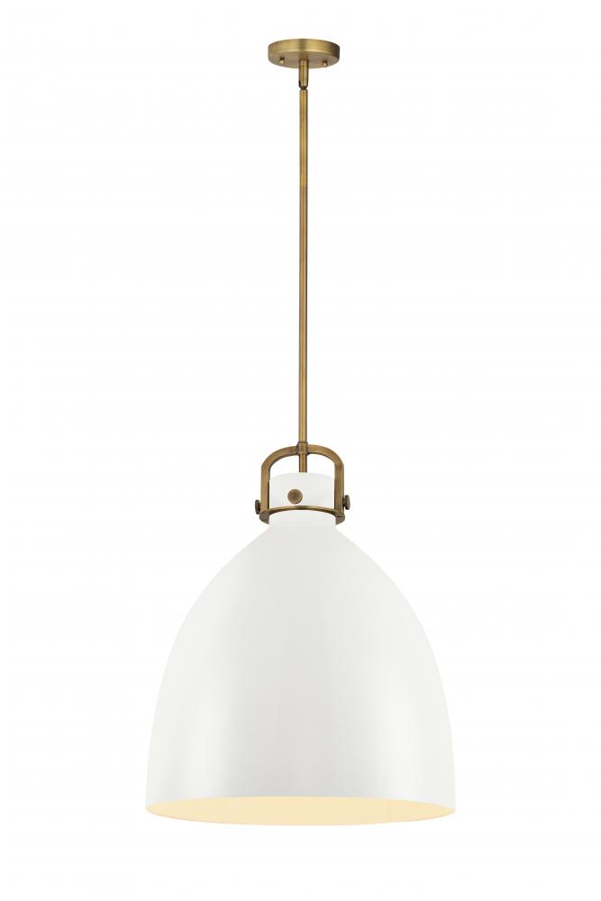 Newton Bell - 1 Light - 18 inch - Brushed Brass - Pendant