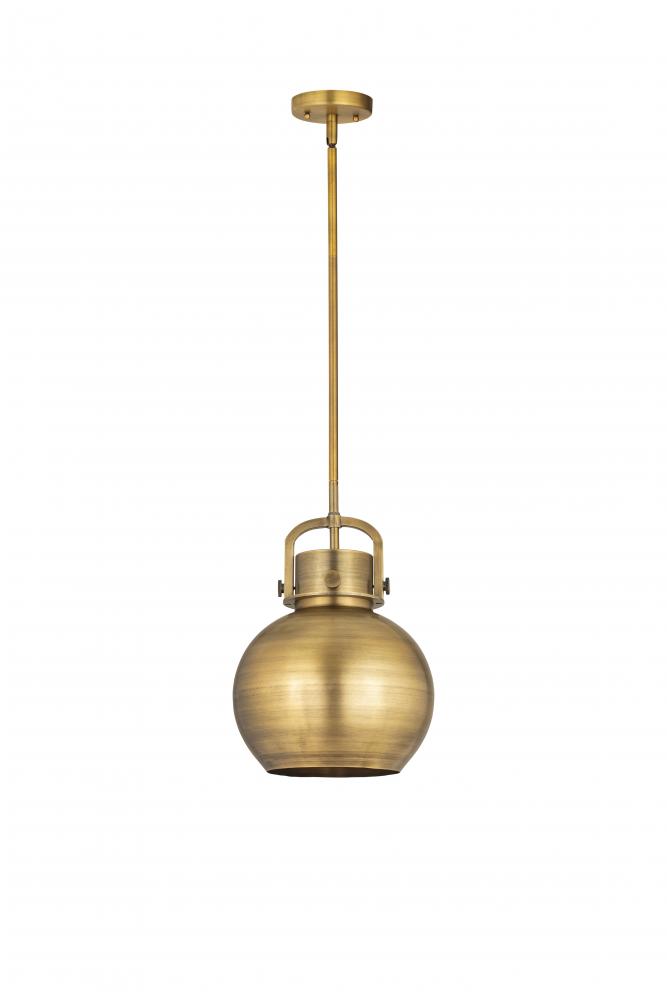 Newton Sphere - 1 Light - 10 inch - Brushed Brass - Multi Pendant