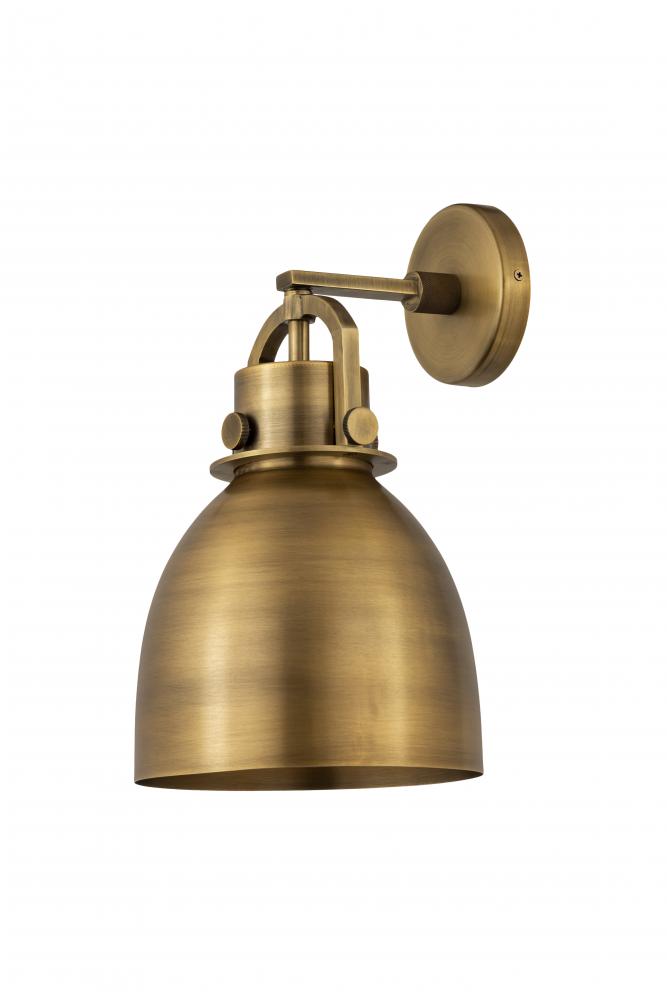 Newton Bell - 1 Light - 8 inch - Brushed Brass - Sconce