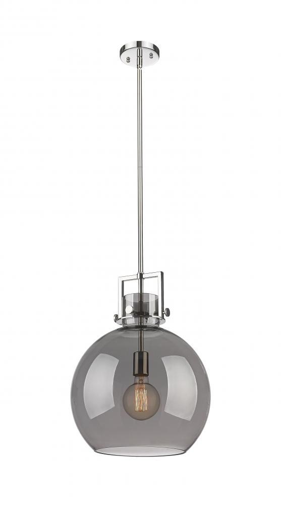 Newton Sphere - 1 Light - 14 inch - Polished Nickel - Pendant