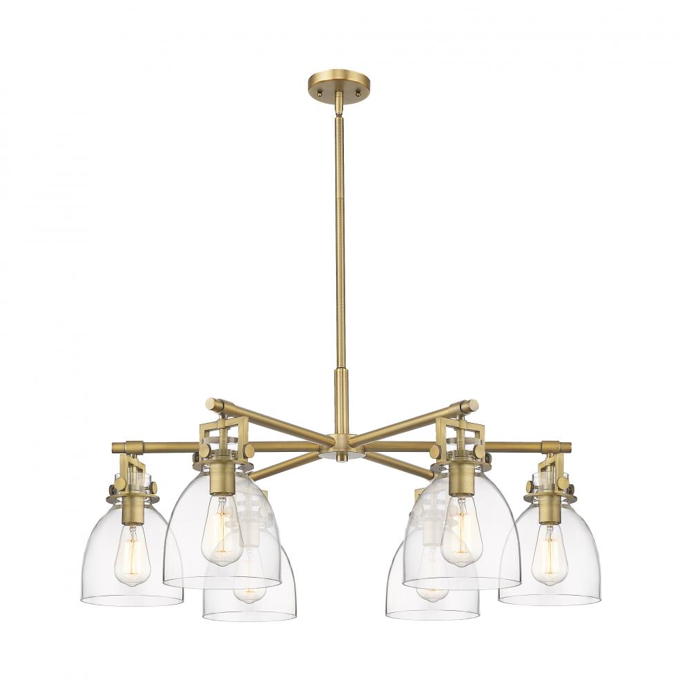 Newton Bell - 6 Light - 26 inch - Champagne Bronze - Chandelier