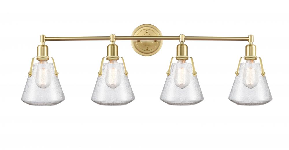 Luna - 4 Light - 40 inch - Satin Brass - Bath Vanity Light