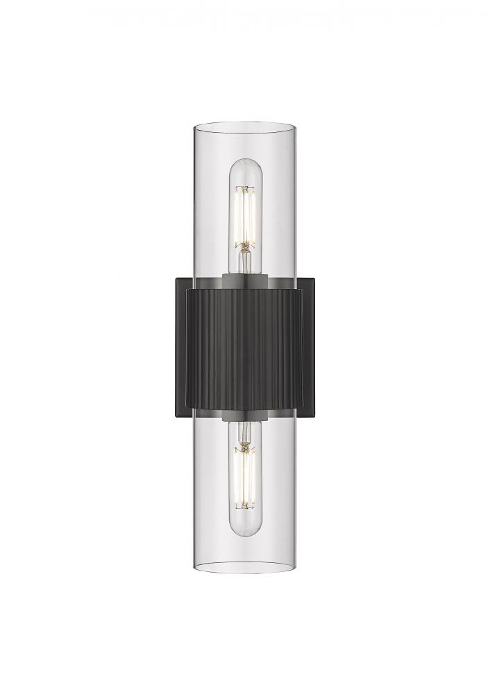 Bolivar - 2 Light - 5 inch - Matte Black - Bath Vanity Light