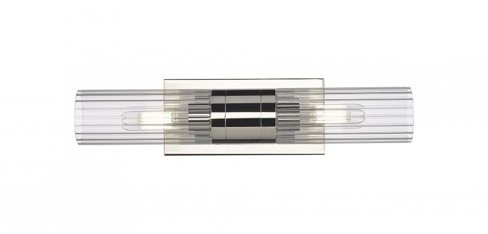 Empire - 2 Light - 5 inch - Polished Nickel - Bath Vanity Light