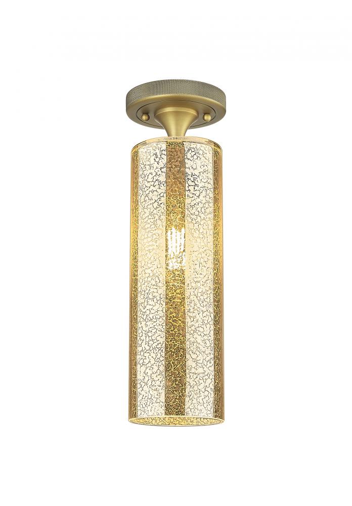 Crown Point - 1 Light - 5 inch - Brushed Brass - Flush Mount