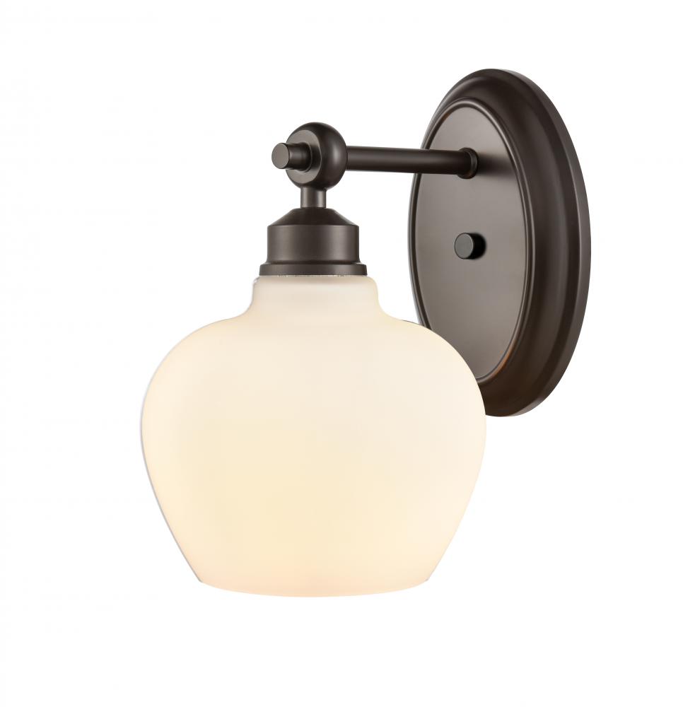 Amina - 1 Light - 7 inch - Matte Black - Bath Vanity Light