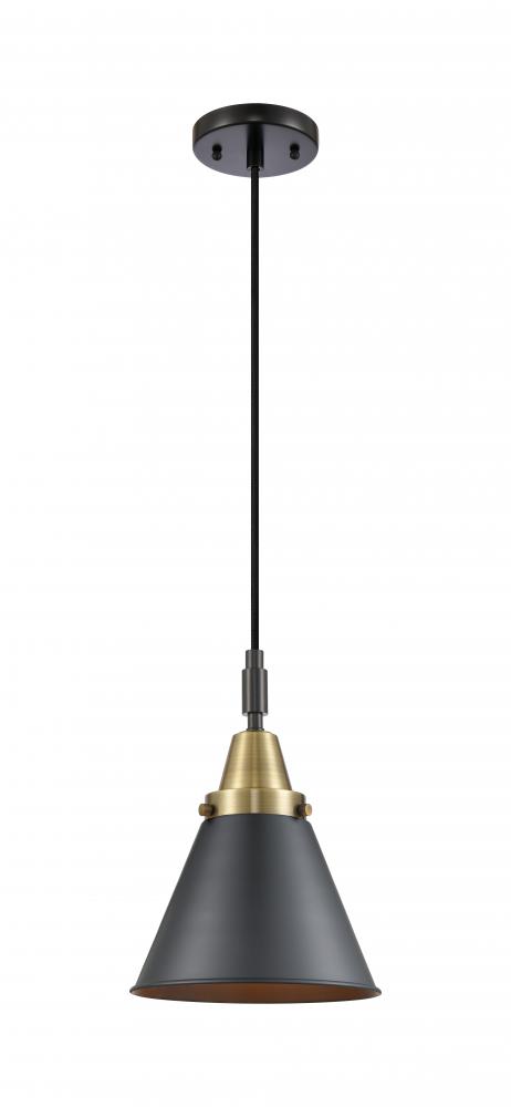 Appalachian - 1 Light - 8 inch - Black Antique Brass - Mini Pendant