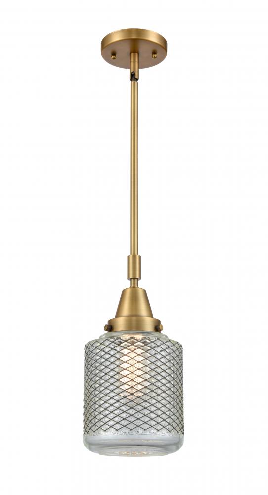 Stanton - 1 Light - 6 inch - Brushed Brass - Mini Pendant