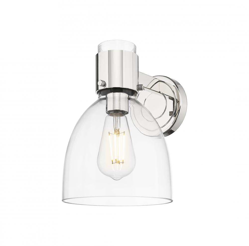 Lawton Bell - 1 Light - 8 inch - Polished Nickel - Sconce