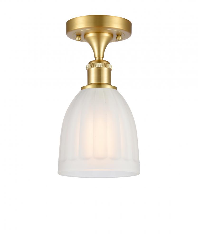 Brookfield - 1 Light - 6 inch - Satin Gold - Semi-Flush Mount