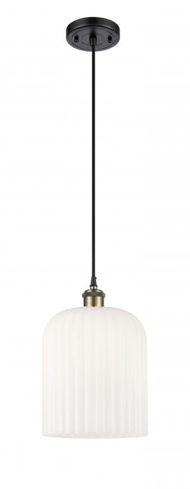 Bridal Veil - 1 Light - 5 inch - Black Antique Brass - Cord hung - Mini Pendant