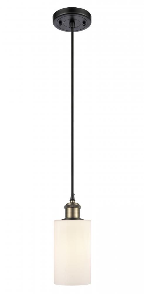 Clymer - 1 Light - 4 inch - Black Antique Brass - Cord hung - Mini Pendant