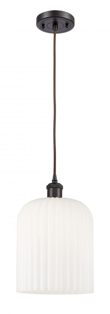 Bridal Veil - 1 Light - 5 inch - Oil Rubbed Bronze - Cord hung - Mini Pendant
