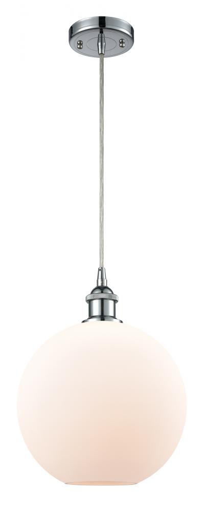 Athens - 1 Light - 10 inch - Polished Chrome - Cord hung - Mini Pendant