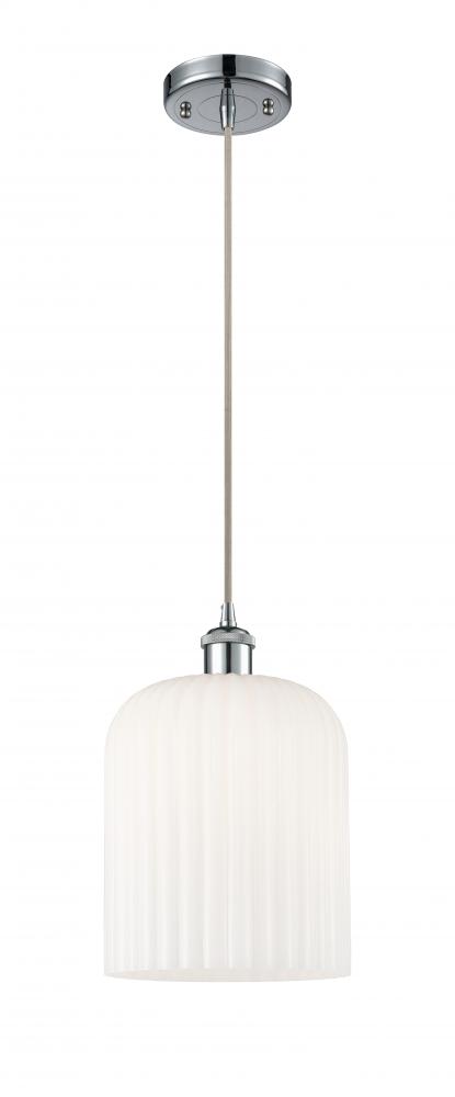 Bridal Veil - 1 Light - 5 inch - Polished Chrome - Cord hung - Mini Pendant