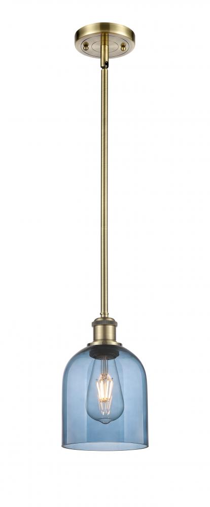 Bella - 1 Light - 6 inch - Antique Brass - Mini Pendant
