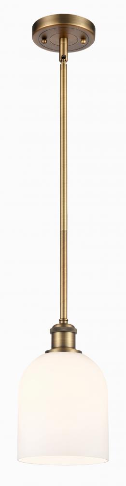 Bella - 1 Light - 6 inch - Brushed Brass - Mini Pendant