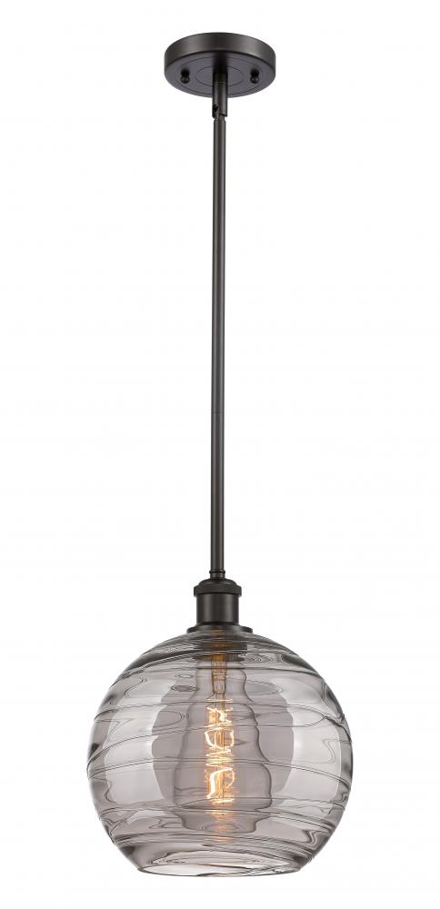 Athens Deco Swirl - 1 Light - 10 inch - Oil Rubbed Bronze - Mini Pendant