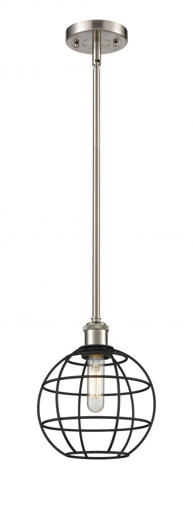 Lake Placid - 1 Light - 8 inch - Satin Nickel - Mini Pendant