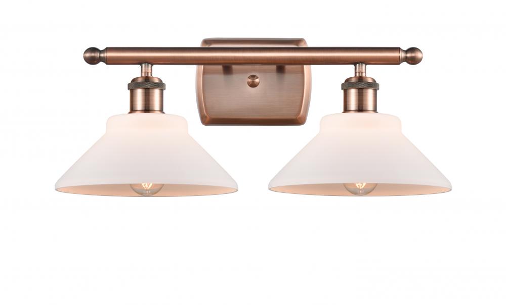 Orwell - 2 Light - 18 inch - Antique Copper - Bath Vanity Light