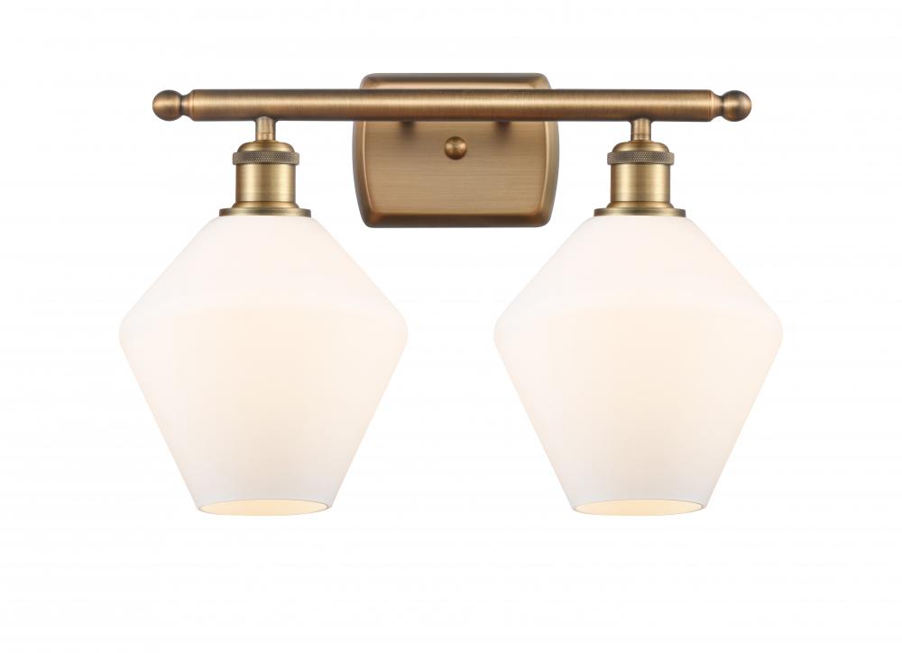 Cindyrella - 2 Light - 18 inch - Brushed Brass - Bath Vanity Light